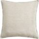 HiEnd Accents Railroad Stripe Beige Linen Reversible Euro Sham-0