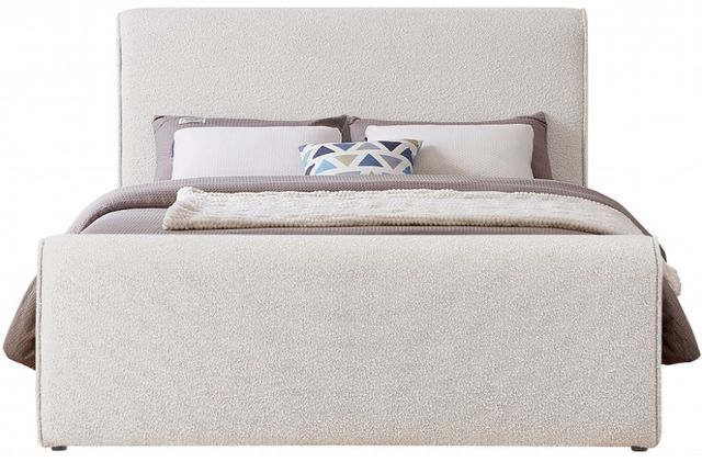 Meridian Furniture Stylus Cream Full Upholstered Panel Bed-1