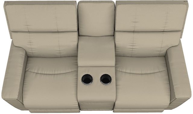 La-Z-Boy® Apollo Sand Manual Reclining Loveseat with Console-4