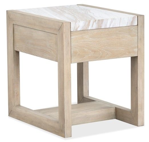 Magnussen Home® Preston Gallery Buff Rectangular End Table-4