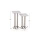Bassett Mirror Xavier 2-Piece Antique Brass/White Accent Table Set-2