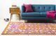 Surya Tilda Bright Pink 59"x51" Throw Blanket-2