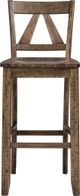 Elements International Finn Dark Walnut Bar Stools-1