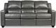 Campio Furniture Legacy Leather Peyton Dark Gray Motion Sofa-1