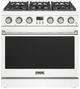 Thor Kitchen® A Series 36" White Contemporary Freestanding Pro Style LP Gas Range-0