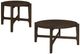 Coaster® Cota 2-Piece Dark Brown Occasional Table Set-0