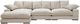 Moe's Home Collection Plunge 3-Piece Cappuccino Large L-Shaped Sectional and Reversible Chaise-1