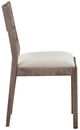 Bassett® Furniture Origins Spence Fog Dining Chair with Thrillist Linen Upholstered Seat-2