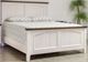 Mako Wood Furniture Sophia Brown/White Queen Panel Bed-0