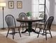 TEI Country Cottage Black/Chestnut Side Chair-1