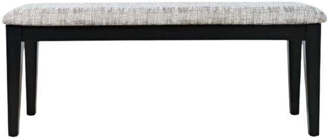 Jofran Inc. Urban Icon Black/Gray Upholstered Bench-2