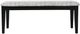 Jofran Inc. Urban Icon Black/Gray Upholstered Bench-2