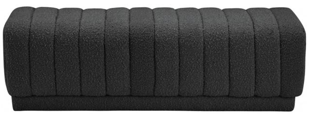 Meridian Furniture Heathrow Black Bench/Ottoman-1