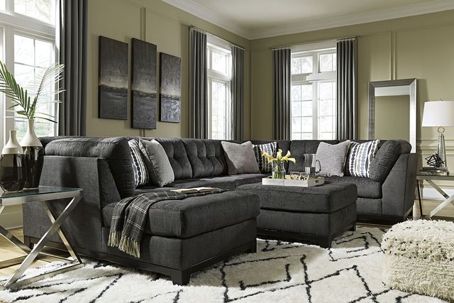 Ashley® Reidshire Steel Oversized Accent Ottoman-1