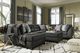 Ashley® Reidshire Steel Oversized Accent Ottoman-1