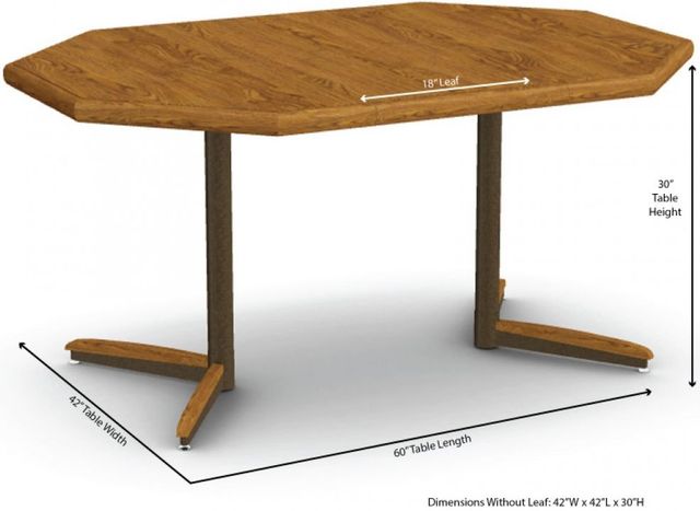Chromcraft™ Customizable Hansford 42" Dining Table-2