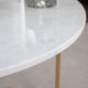 Crestview Collection Pembroke White Cocktail Table with Gold Base-2