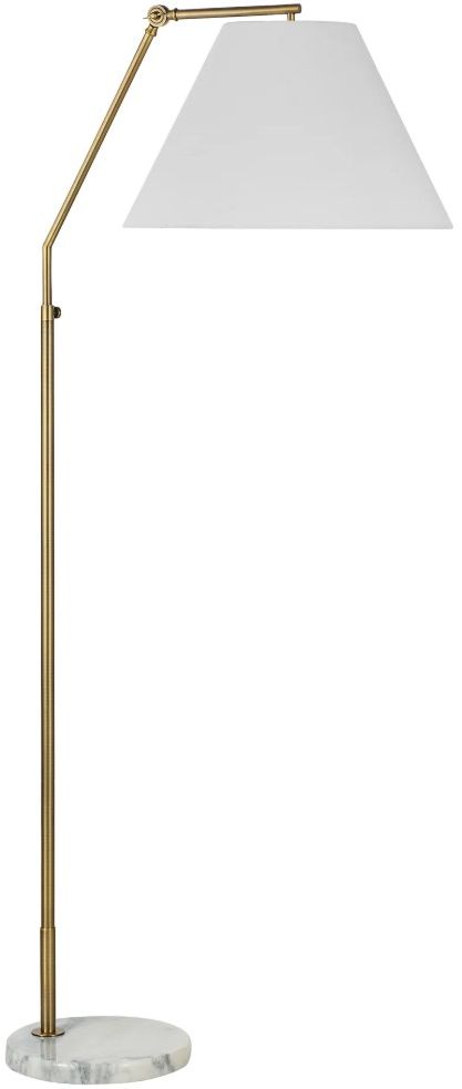 Renwil® Claire Dark Antique Brushed Brass Floor Lamp-0