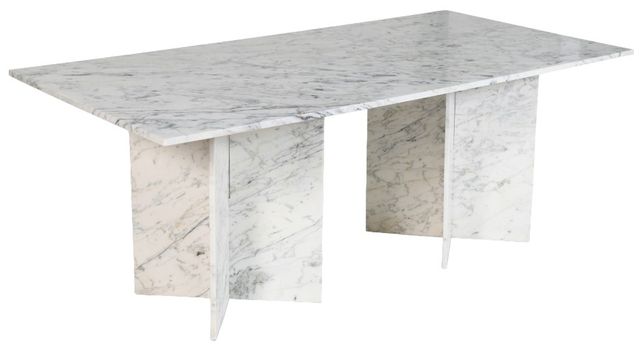 Meridian Furniture Verona White 78" Dining Table-0