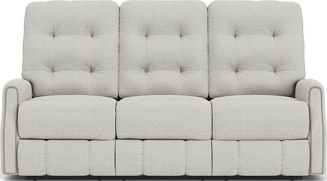Flexsteel® Devon Silver Glacier Reclining Sofa-1