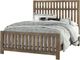 Vaughan-Bassett Cottage Too Saddle Grey Queen Slat Bed-0