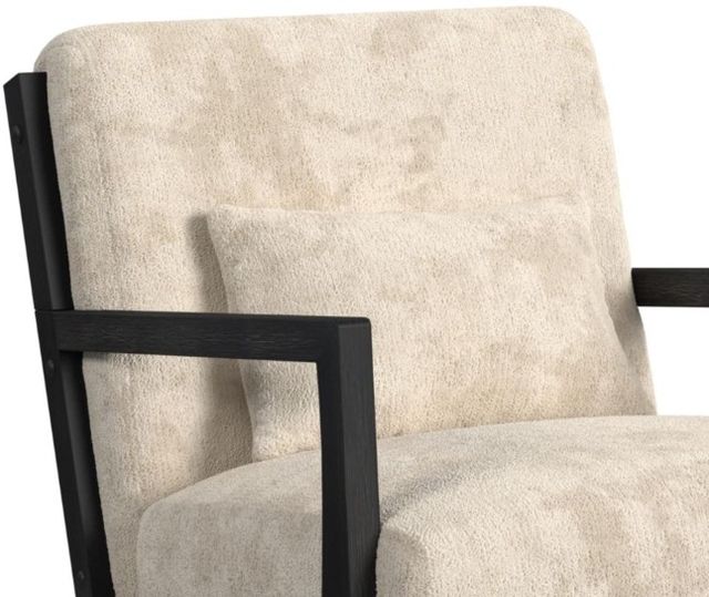 Elements International Marina Brushed Espresso/Langley Cream Accent Chair-1