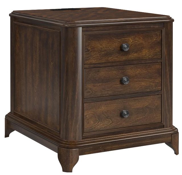 Elements International Phillipe Cherry Nightstand-0