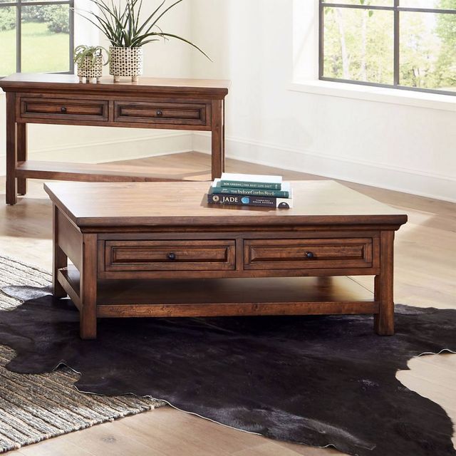 Napa Furniture Design Hill Crest Brown Rectangular Coffee Table-2