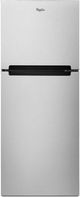 Whirlpool® 11.0 Cu. Ft. Top Freezer Refrigerator-Monochromatic Stainless Steel-0