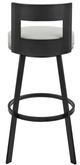 Armen Living Flynn Black/Light Gray 30'' Bar Stool-3