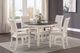 Mazin Furniture Asher Antique White/Beige Dining Room Side Chair-2