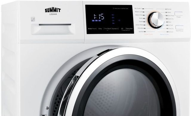 Summit® 4.4 Cu. Ft. White Front Load Ventless Electric Dryer-5