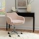 Linon Coco Pink Cord Office Chair-1