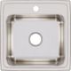 Elkay Lustertone® Lustrous Satin 19.5" 1-Hole Single Bowl Drop-in Laundry Sink-1