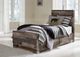 Benchcraft® Derekson Multi Gray Twin Panel Bed with 2-Drawers Storage-2