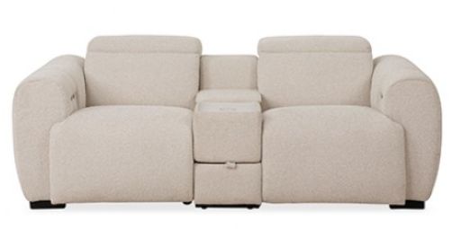 Furniture of America® Thaddea White Power Loveseat-0
