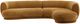 Dovetail Furniture Lake 2-Piece Ochre Right-Arm Facing Chaise Sectional Set-1