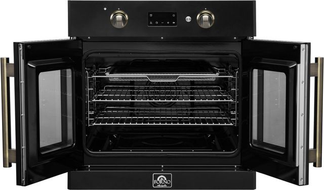 FORNO® Asti Alta Qualita 30" Black Single Electric Wall Oven -3