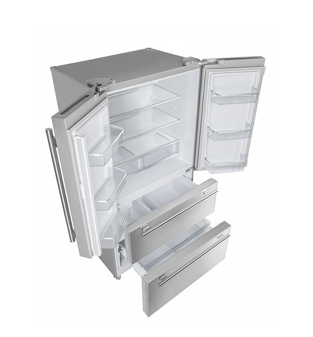 FORNO® Alta Qualita 40 in. 19.3 Cu. Ft. Stainless Steel French Door Refrigerator-3