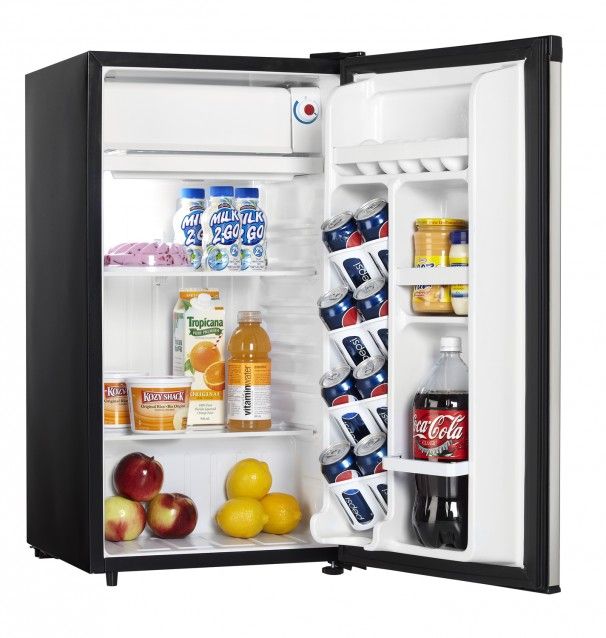 Danby® Designer® 18" 3.2 Cu. Ft. Black Stainless Steel Compact Refrigerator-3