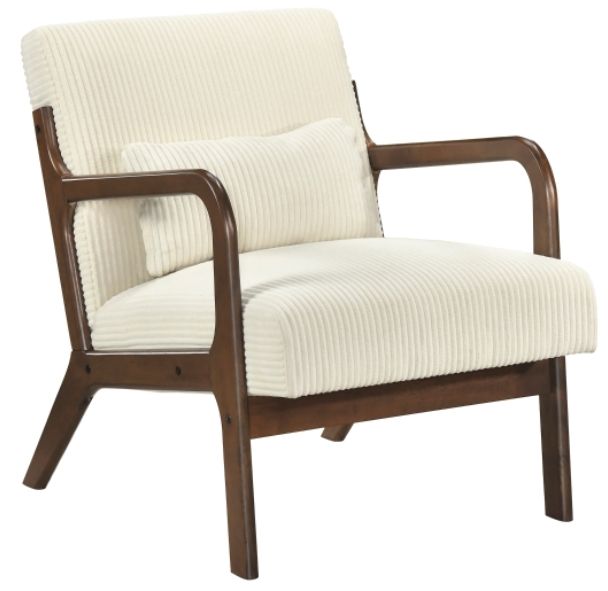 Homelegance® Twill Beige/Brown Accent Chair-0