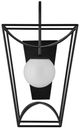 Currey & Company Rochefort Black/White Small Wall Sconce-0