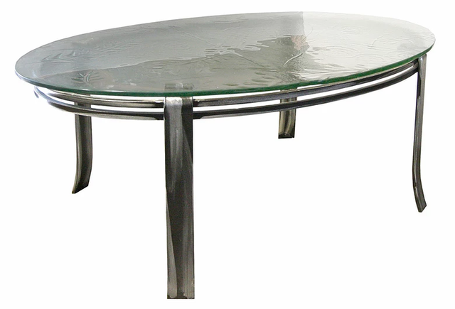 Forge Design Oasis Glass Top Coffee Table-0