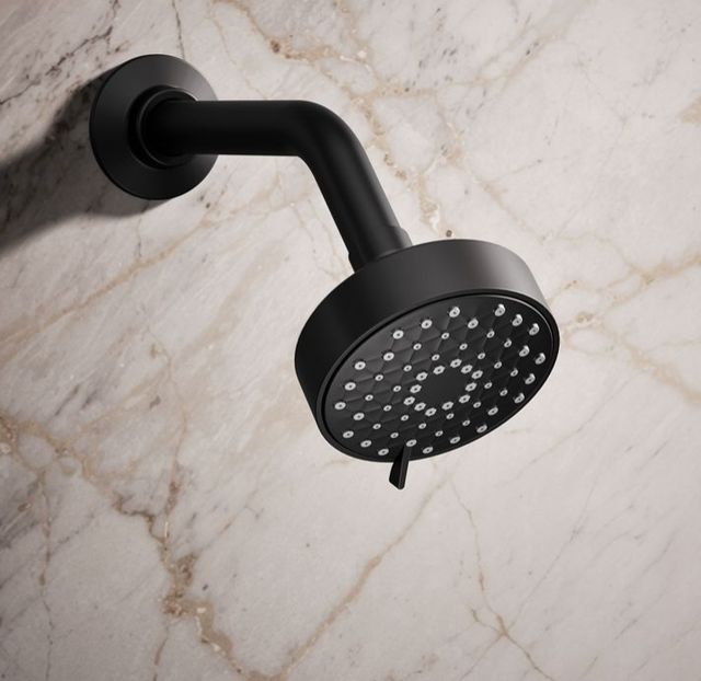 KOHLER® Awaken® G90 Matte Black 1.75 GPM 3-Function Showerhead-1
