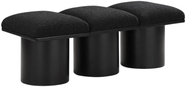 Meridian Furniture Pavilion 3-Piece Black 47" Modular Bench Set-0