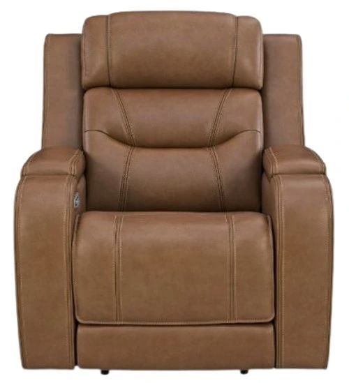 Signature Design by Ashley® Dreamer Caramel Power Recliner with Audio-3