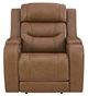 Signature Design by Ashley® Dreamer Caramel Power Recliner with Audio-3