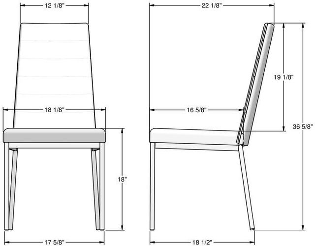 Amisco Customizable Luna Dining Side Chair-2