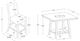 Powell® Seneca 5-Piece Brown/Tan Counter Dining Set-2
