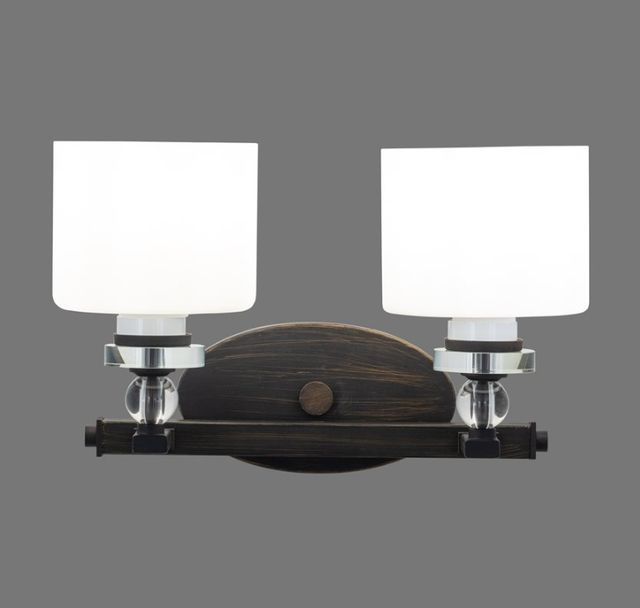 YHD Mitchell Peak Oil Rubbed Bronze 2-Light Vanity Lighting-1